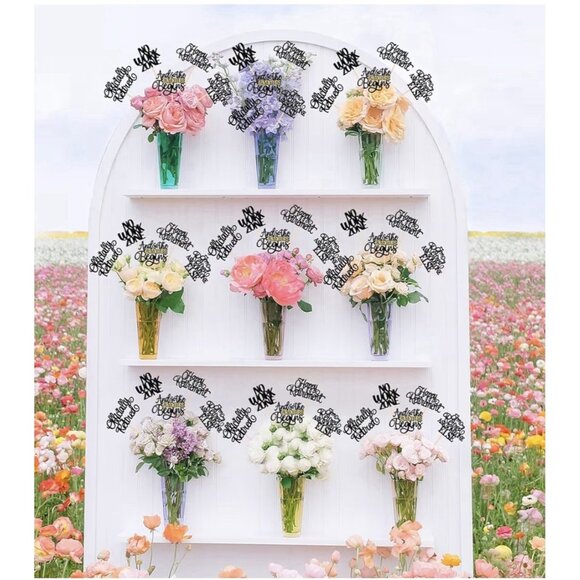 15 PCS Happy Retirement Centerpiece Sticks Officially Retired Table Flower Cente - Picture 3 of 11